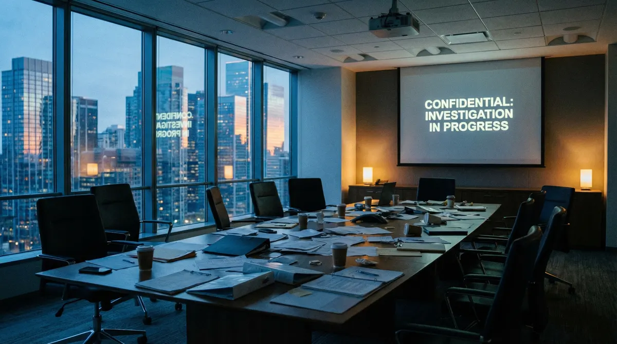 黑料大赛 - 企业会议室调查现场